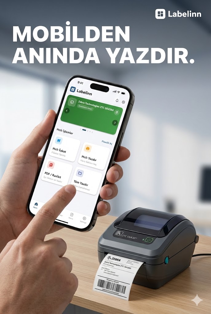 LabelInn Mobil Yazdırma